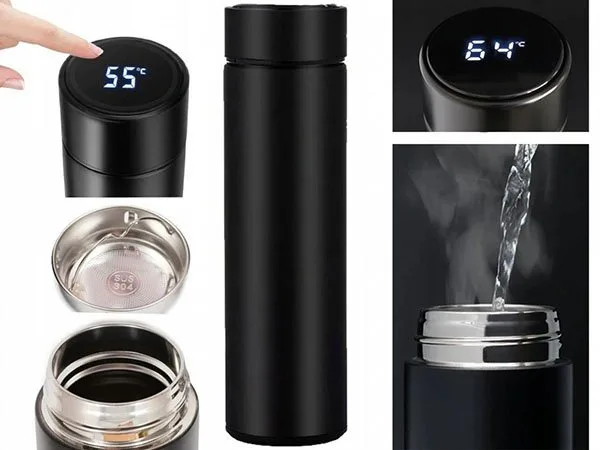 ED10 Led Isı Göstergeli Termos 450ML 