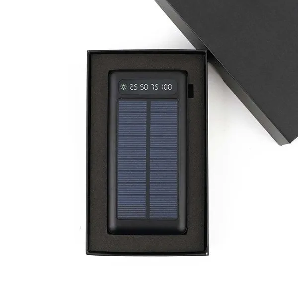 ED258 10000 mAh Güneş Enerjili (Dahili Kablolu) Powerbank — detay