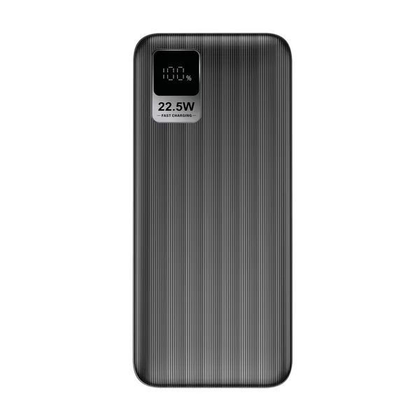 ED270 S-link G230 20000mAh Micro+Type-C+USB PD20W+QC3.0 18W Siyah LCD Taşınabilir Pil Şarj Cihazı Powerbank