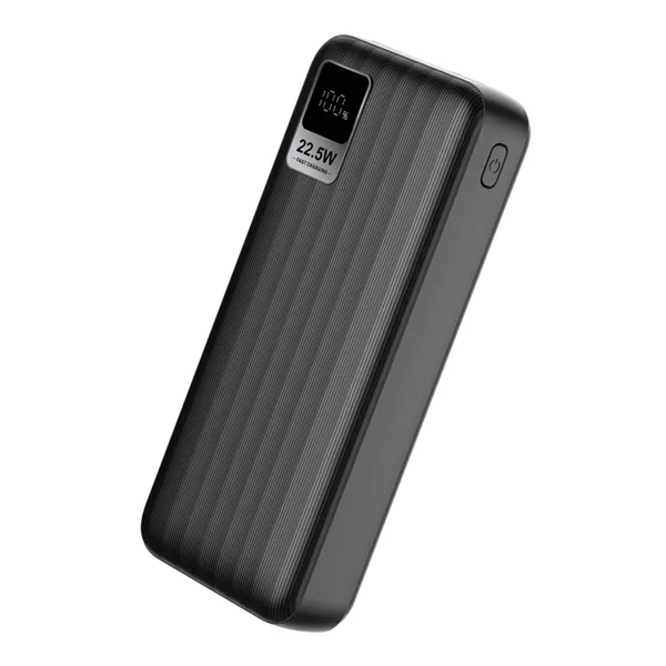 ED270 S-link G230 20000mAh Micro+Type-C+USB PD20W+QC3.0 18W Siyah LCD Taşınabilir Pil Şarj Cihazı Powerbank — detay