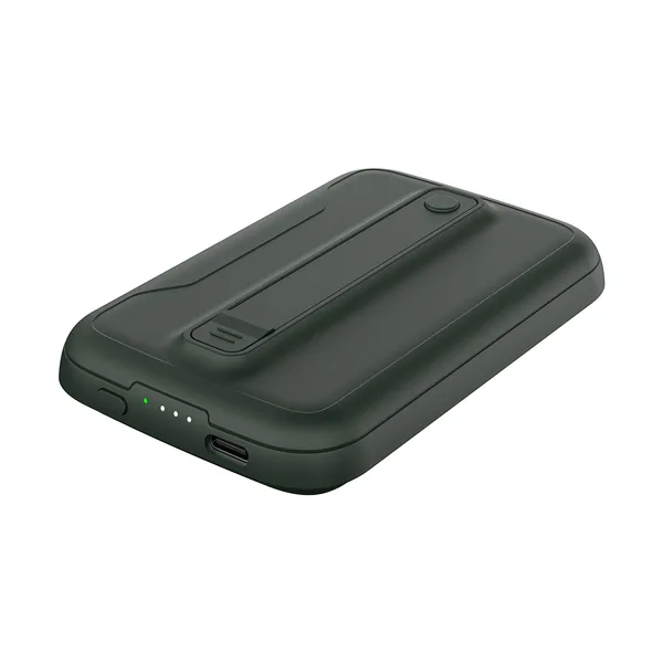 ED273  S-link M15 5000mAh PD20W Magsafe 15W Kablosuz Type-C Yeşil Taşınabilir Pil Şarj Cihazı Powerbank