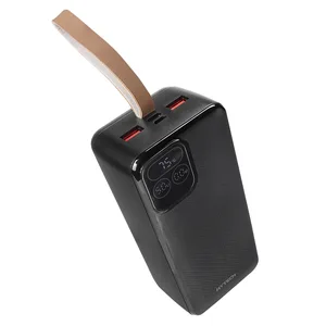 ED264 Hytech H410 40000mAh HSC22.5W PD20W+QC3.0 18W Siyah LCD Taşınabilir Pil Şarj Cihazı Powerbank