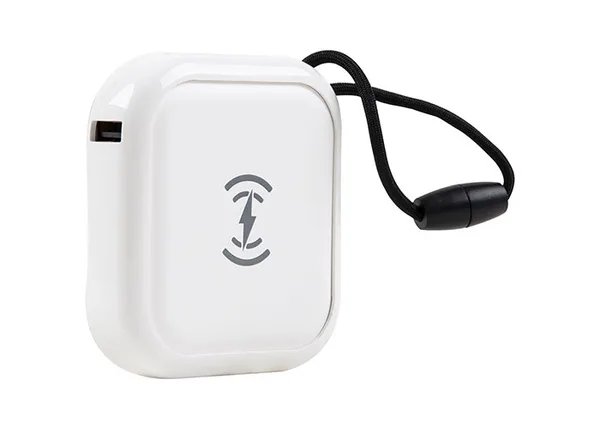 ED279  S-link IP-W12 10000mAh Micro+Type C Girişli Powerbank 2 Usb Port Beyaz Kablosuz Taşınabilir Pil Şarj Cihazı