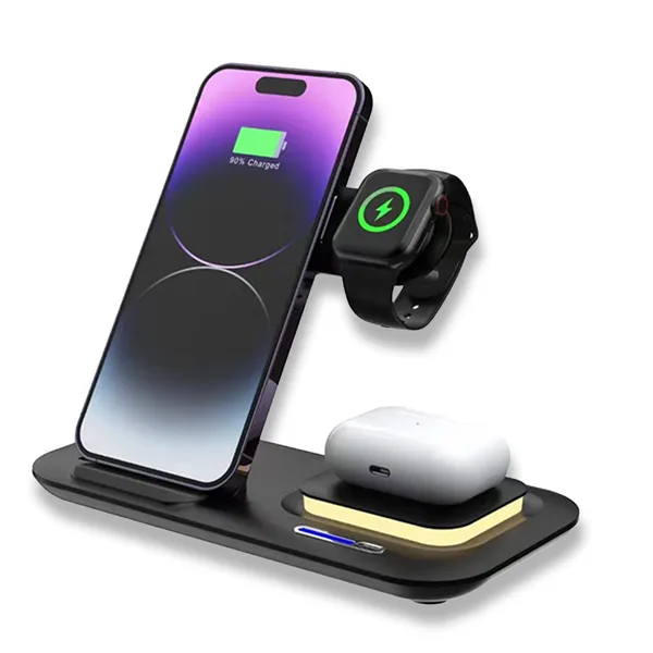 ED232 Kablosuz Şarj Standı (Telefon, Saat, Kulaklık) — detay