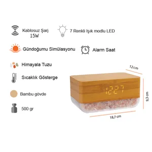 ED239 Bambu Kablosuz Şarj Standı